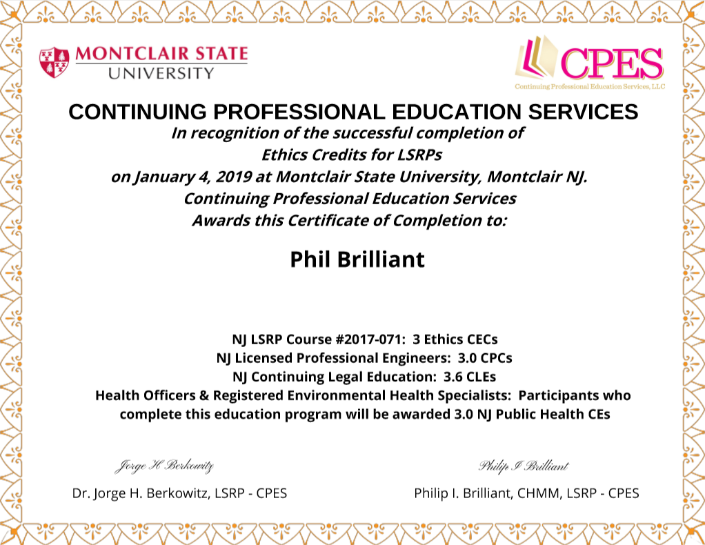 CPES Certificates of Completion In Continuing Education Certificate Template
