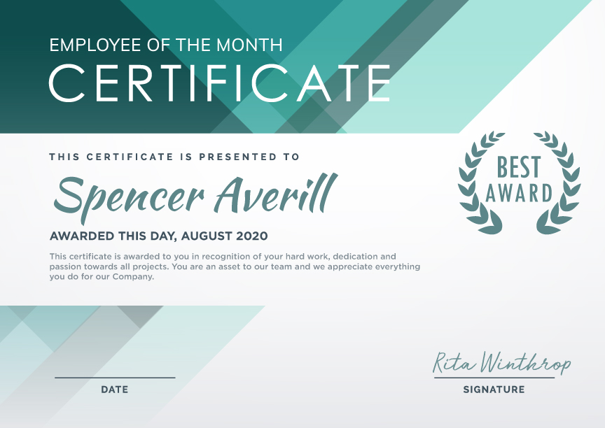 professional certificates templates