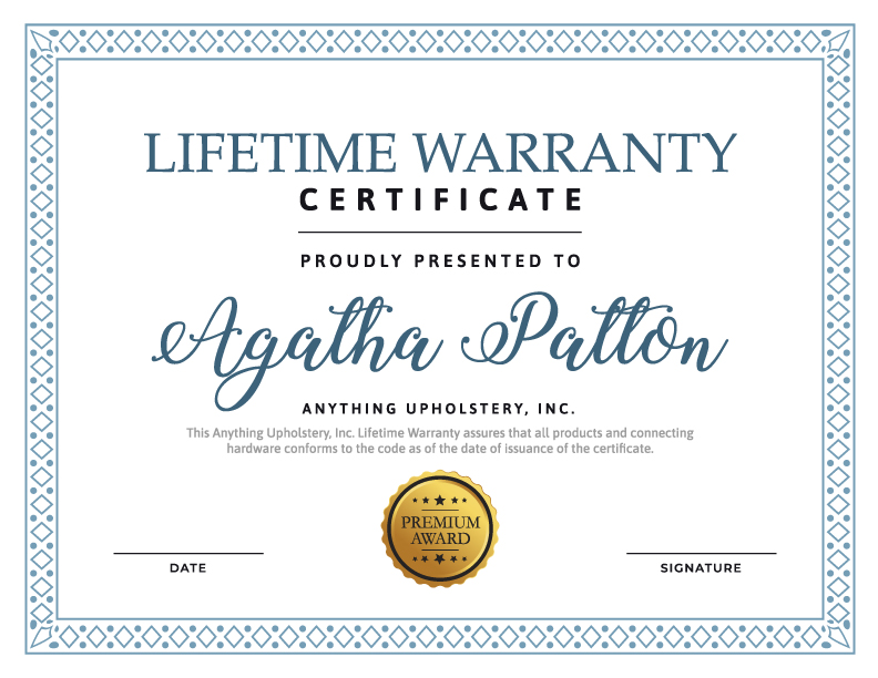 guarantee certificate template