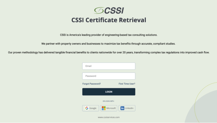 CSSI-Certificate-Retrieival