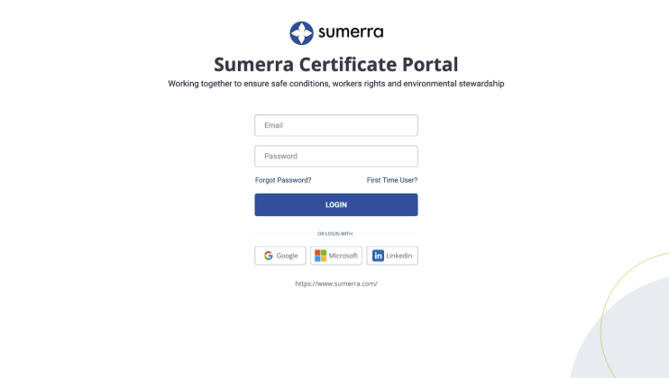 Sumerra Certificate Portal